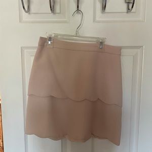 Club Monaco Scalloped Skirt Dusty Rose